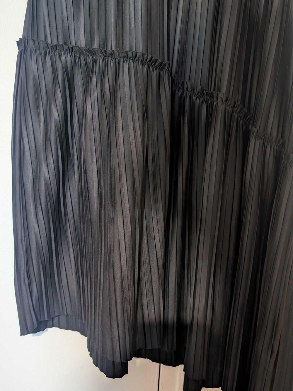 Zara Black Pleated Maxi Dress - Picture 3 of 4